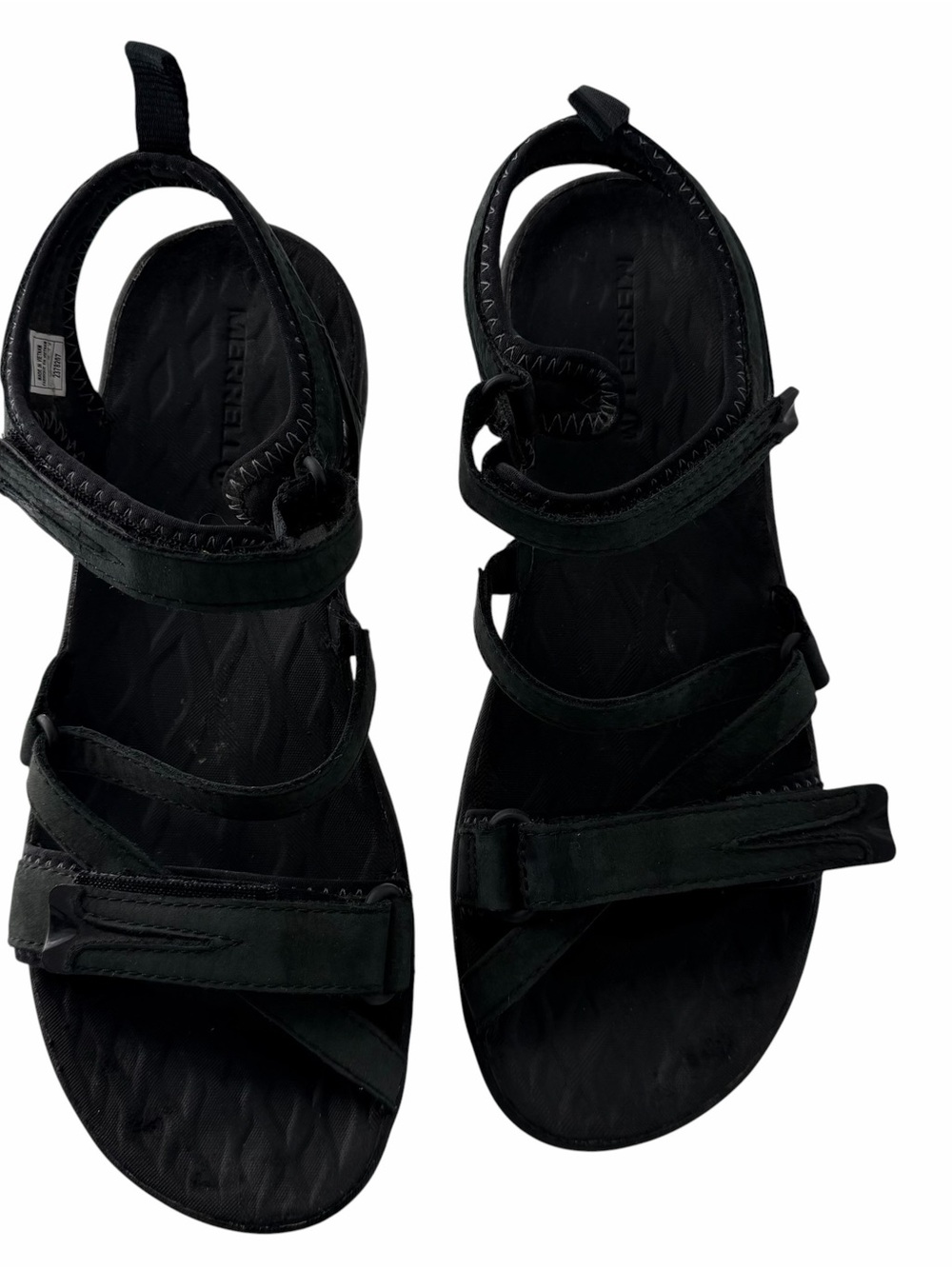 Merrell Siren Black Multi-Strap Outdoor Gorpcore Hiking Activewear Sandals Sz 8